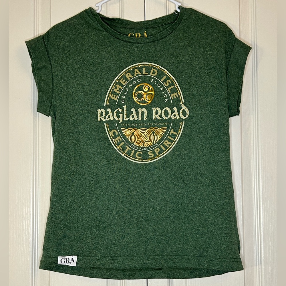 Women's Ragland Road Pub Rolled Cap Sleeve T-Shirt | Size M